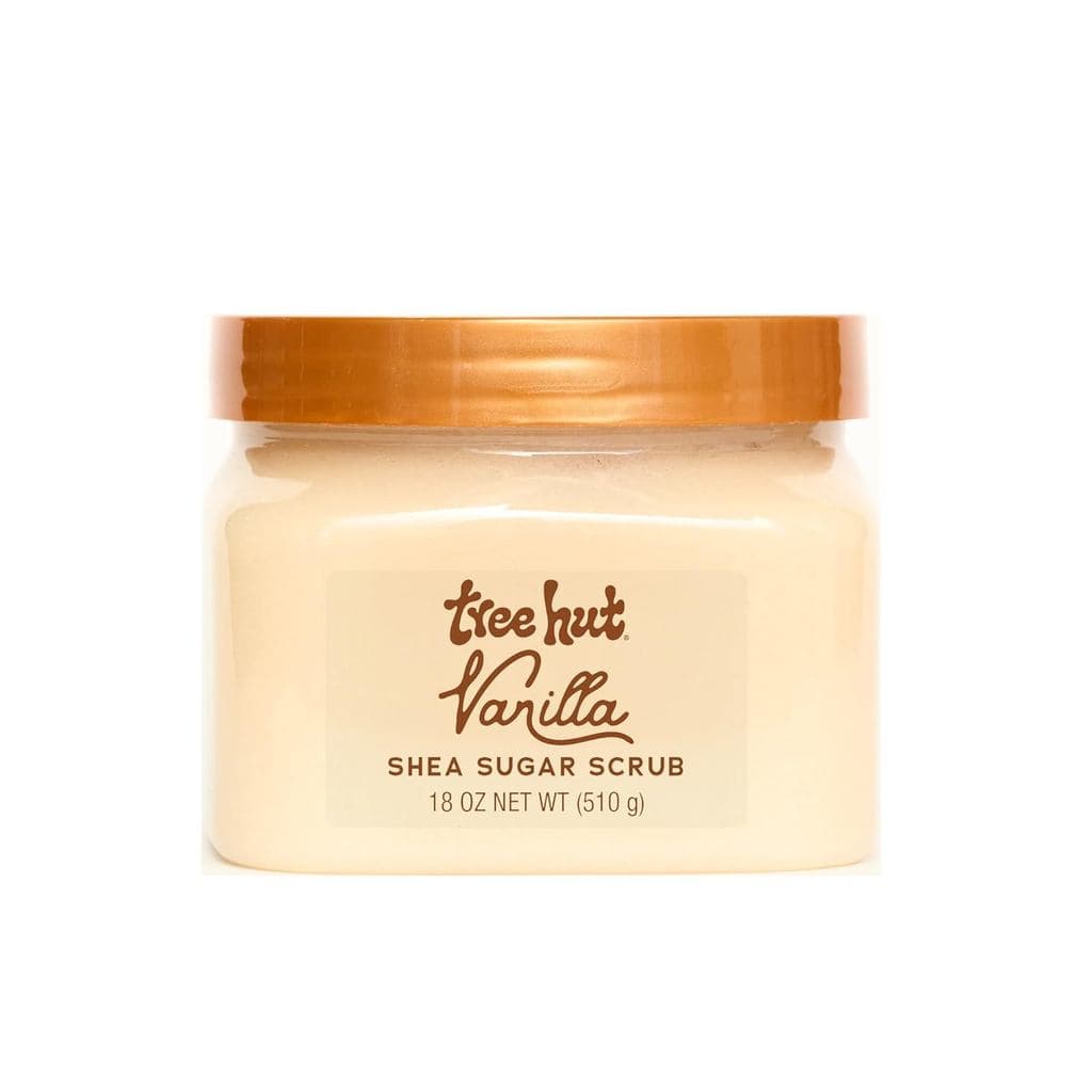 Esfoliante Corporal de Açúcar com Baunilha e Manteiga de Karité Tree Hut, Presentes de Páscoa para Mulheres, Esfoliante