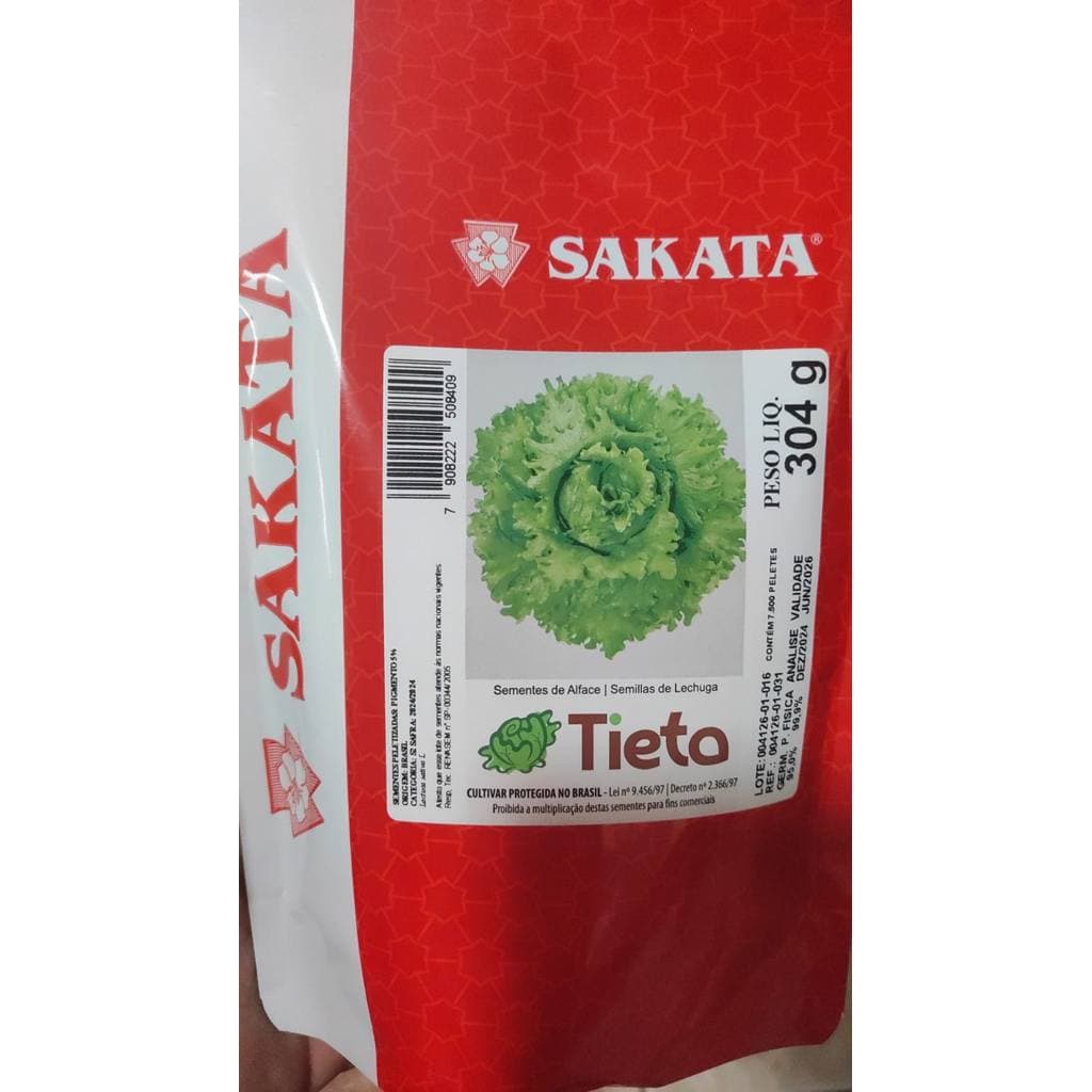 Sementes de Alface Americana Sakata Tieta 7.5 Mil Sementes