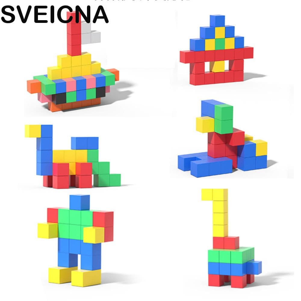 Cubo SVEICNA , Brinquedos De Construção De Quebra-Cabeça De Plástico Sensorial Para Aprendizagem , Educacional