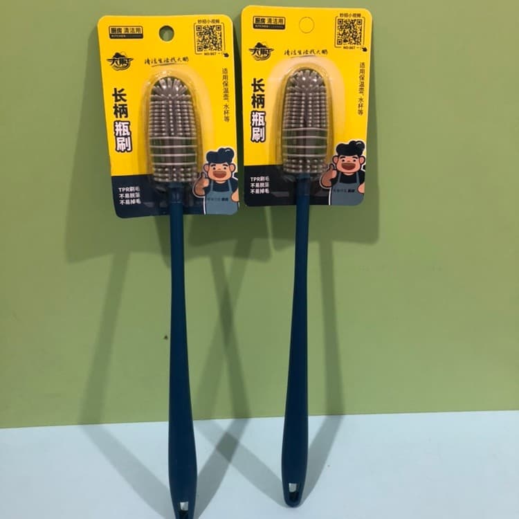 Dapeng 867 escova de copo de Silicone alça longa sem ângulo morto escova de garrafa escova de limpeza copo de lavagem fe