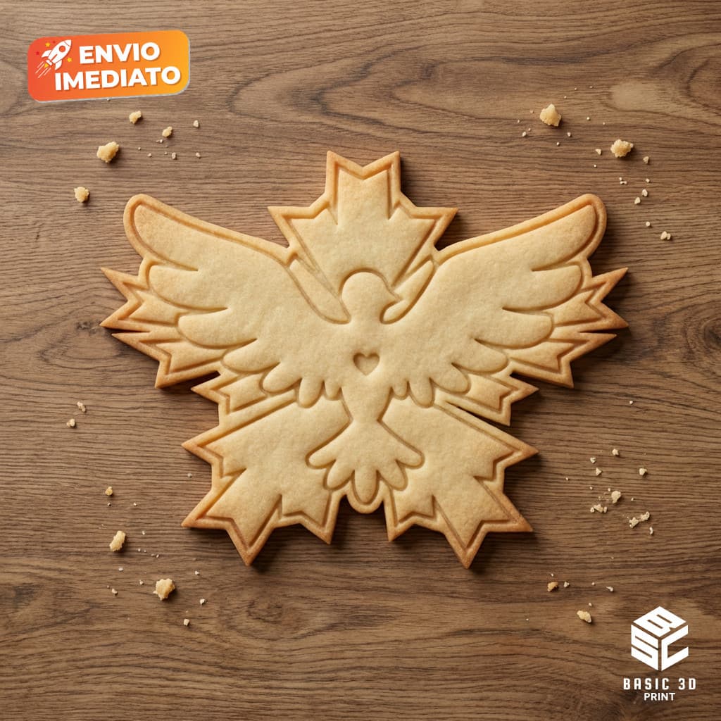 Cortador e Marcador Espírito Santo 6,5cm Molde de Biscoito para Batizado e Confeitaria Artesanal