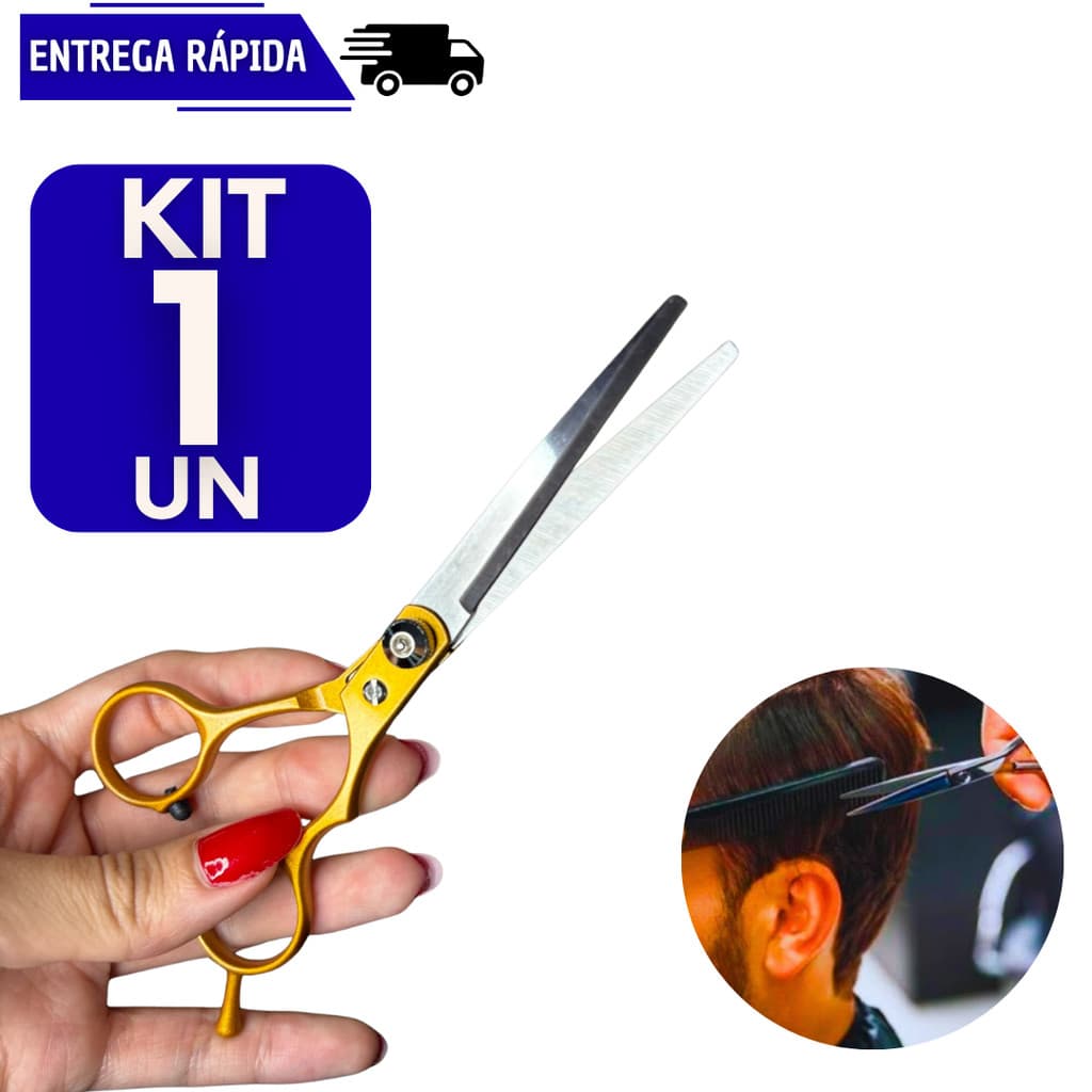Tesouras Profissional 6 Polegadas Inox Corte Suave E Preciso Barbeiro Cabelo Cabeleireiro Barba Multiuso