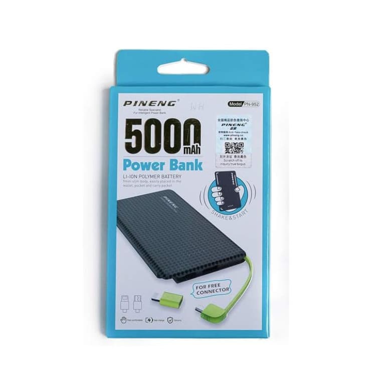 Carregador Portátil Celular 5000mah Bateria Externa Pineng