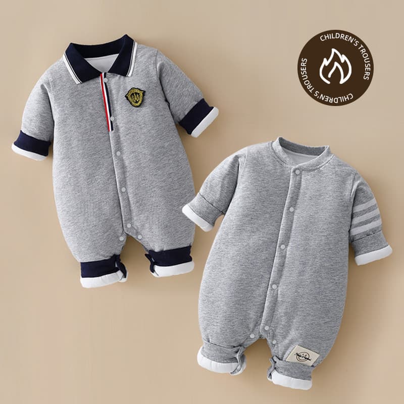 2 conjuntos de roupas de bebê roupas de inverno mais macacão de algodão roupas de algodão do bebê versão coreana estilo