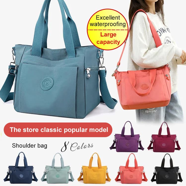 [Large Capacity Design] Nylon Tote Bag Multicolor Casual Mom Bag/Shoulder Bag