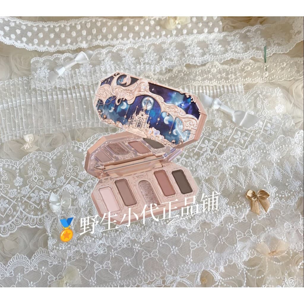 Flor sabe paleta de sombras sereia paleta de sombras de cinco cores fosco perolado mudança de cor cor terra 01 estrela a