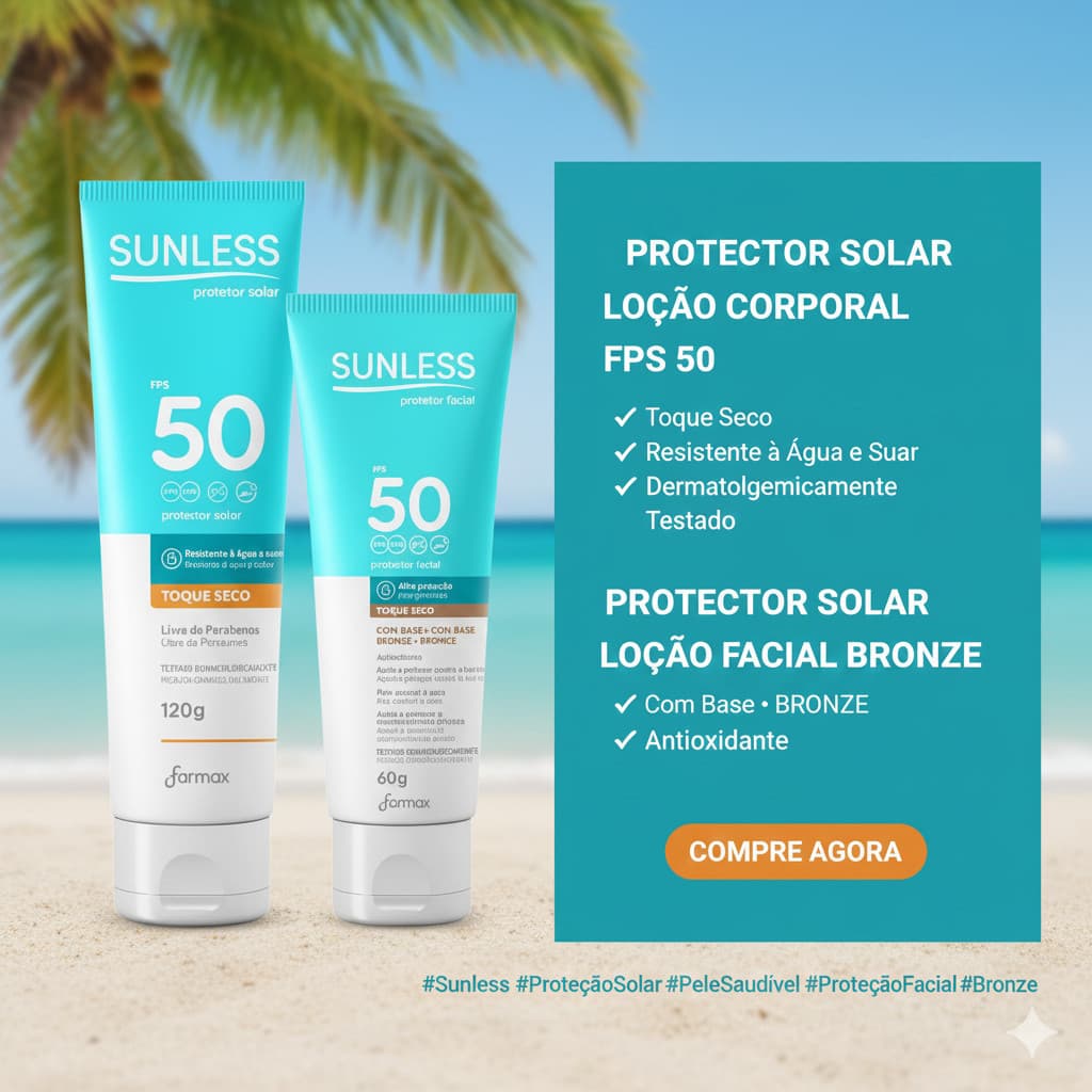 Kit Protetor Solar Corporal FPS 50 120g + Protetor Solar Facial FPS 50 60g Bronze