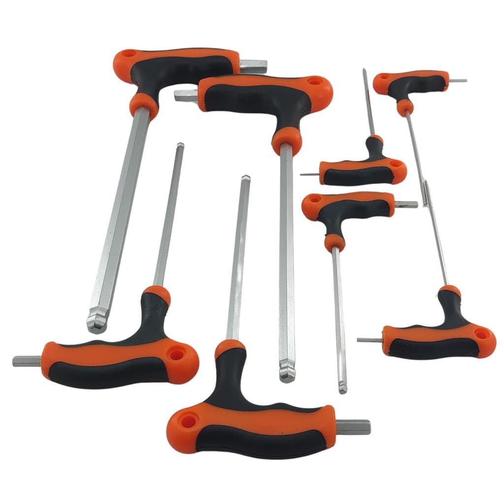 Kit Jogo de Chaves Allen T Abauladas 8 Pçs Cr-V 2 À 10mm