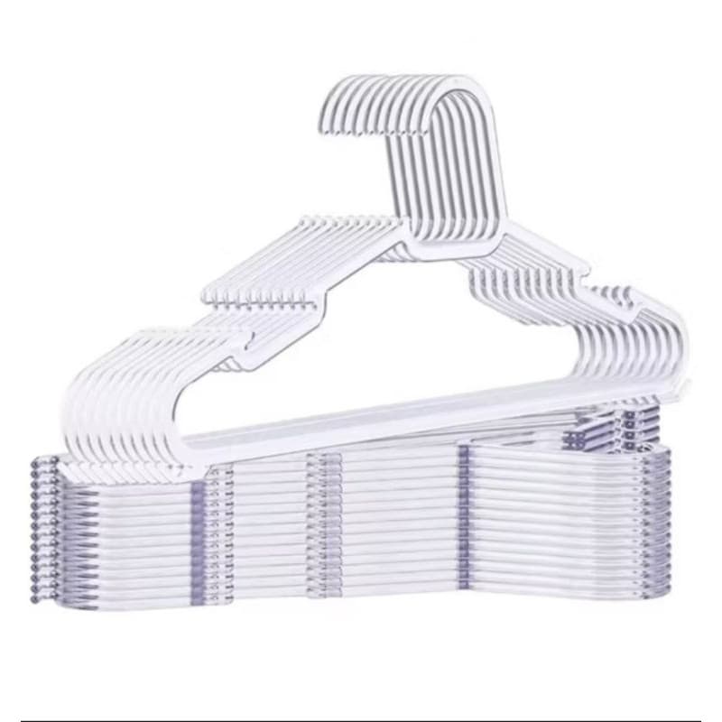 Kit 30 Cabides INFANTIL Acrilico Transparente reforçado organizador de roupas arara