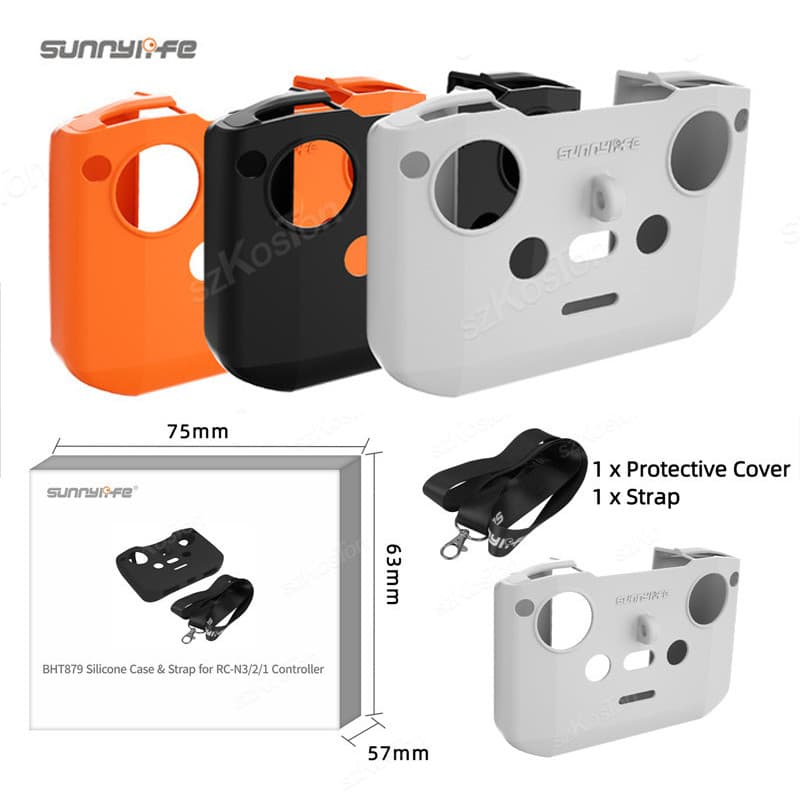 Capa De Silicone Para DJI RC N3/N2/N1 Protetora À Prova De Poeira Com Alça Neo/Air 3S/Mini 4 Pro 4K Acessórios Drones