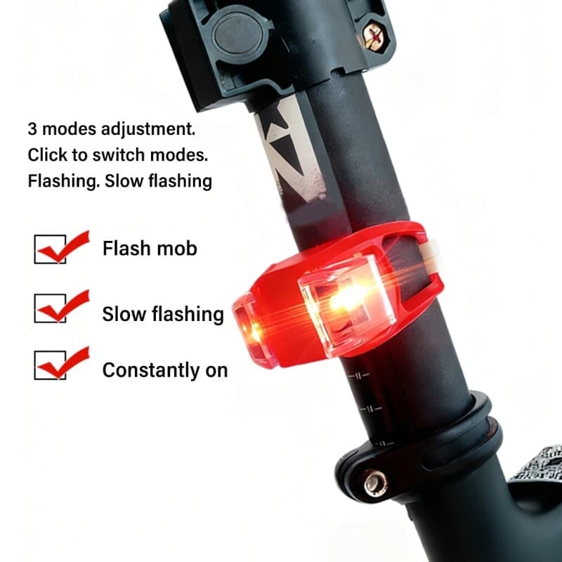 XI Recarregável Ciclismo Luz De Segurança LED 12 Horas De Execução 6 Modelos De À Prova De Choque Para Bicicletas Scoote