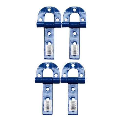 4 Dobradiça Porteira Porta 138mm No 0 Aço Carbono Ferradura