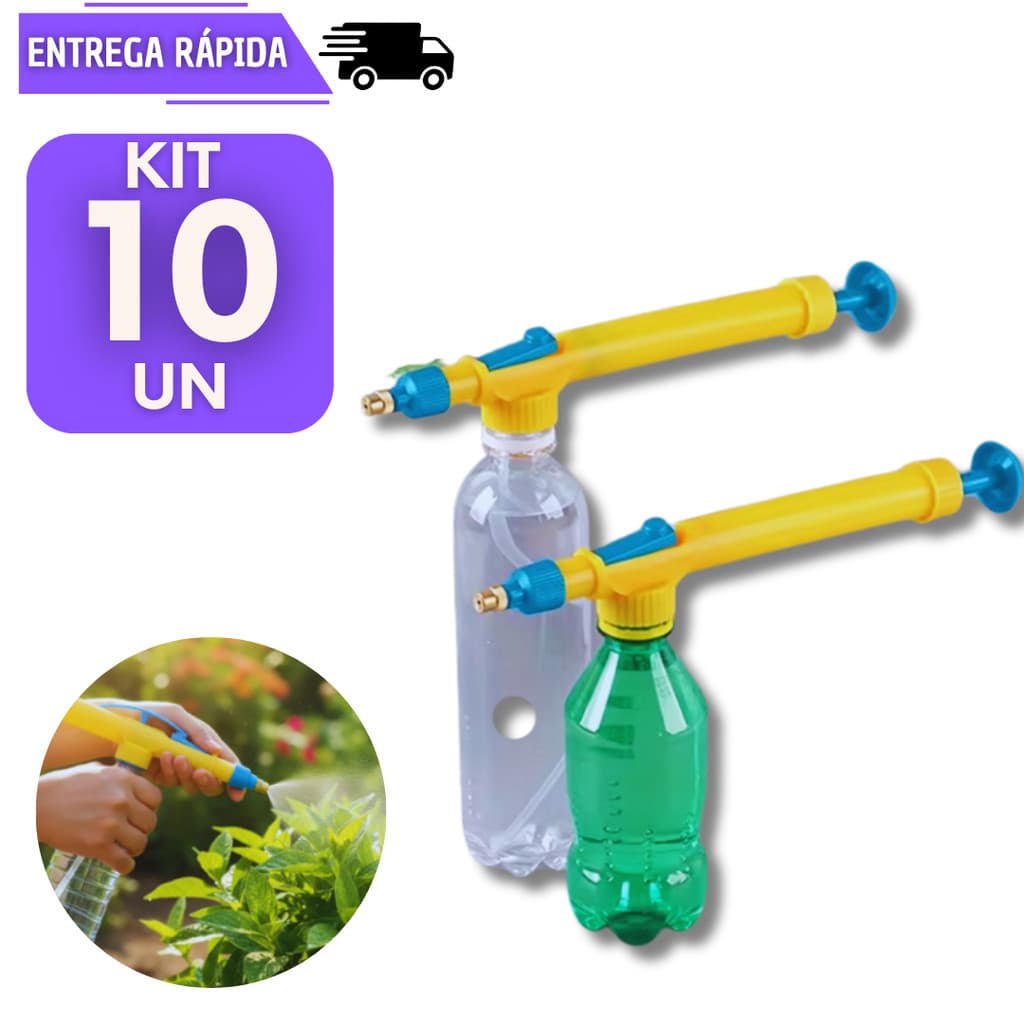 Kits 10/8/5/2 Pulverizadores Manual Multiuso Praticidade Casa Jardim Borrifador Limpeza Jato Pressão Pulverizador Regar