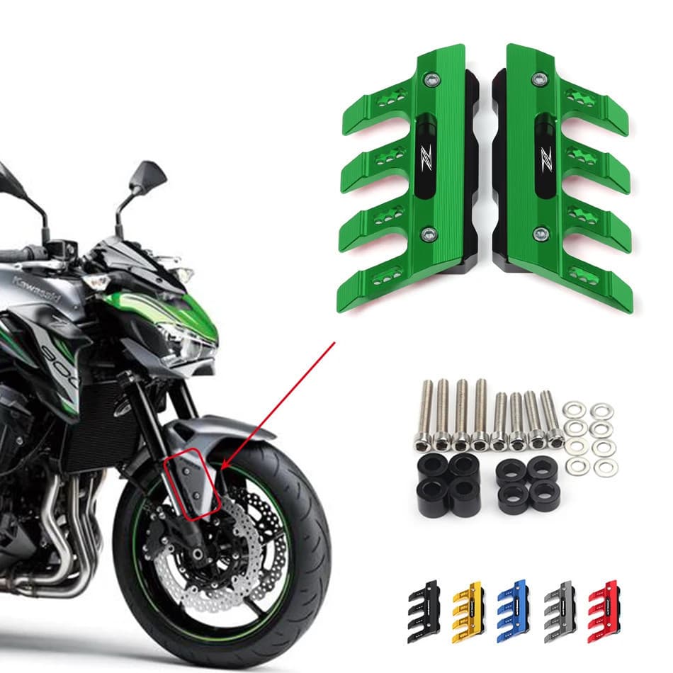 Protetor de Garfo Dianteiro para Motocicletas Kawasaki Z125 Z250 Z300 Z750 Z800 Z900 Z1000 Z1000SX, Acessórios de Proteç