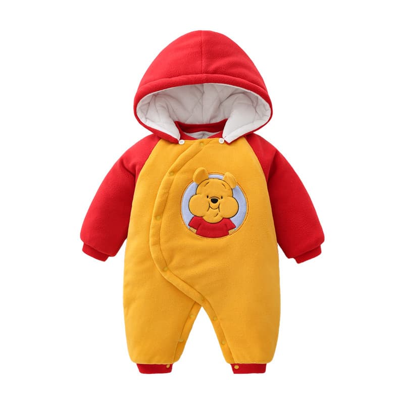 0-3 roupas de bebê roupas de inverno acolchoado engrossado macacão quente 2021 novo estilo forro de lã do bebê bonito Su