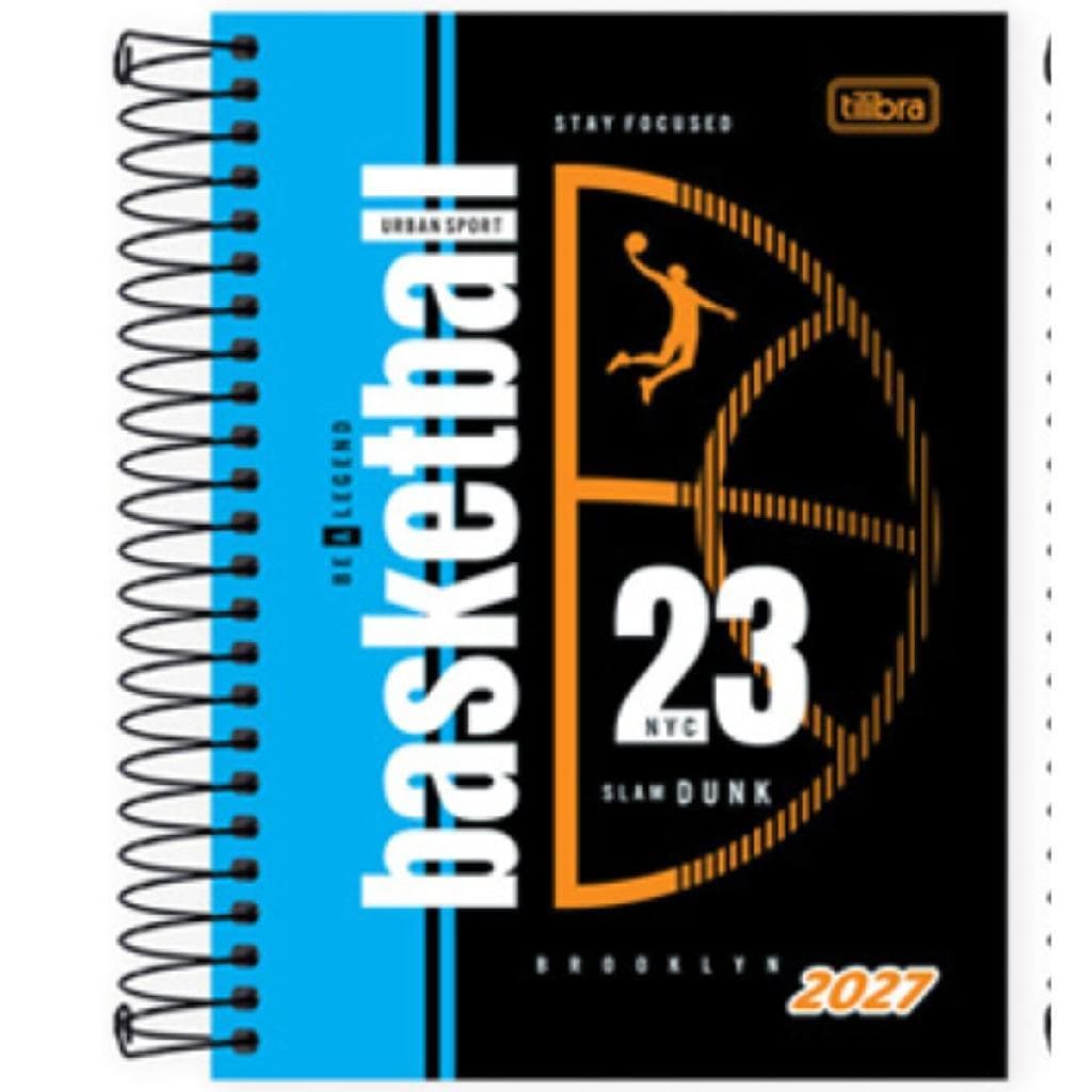 Agenda Espiral D+ Masculina M4 2027 Decorada Capa Dura 176 Folhas 117x164mm