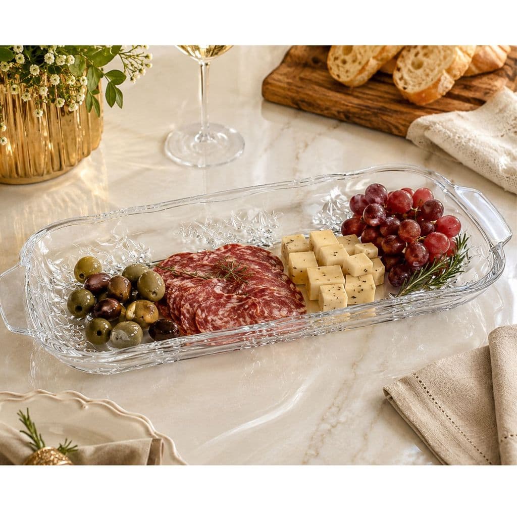 Petisqueira Cristal New Butterfly 30x13x3cm 26175 - Vencedor