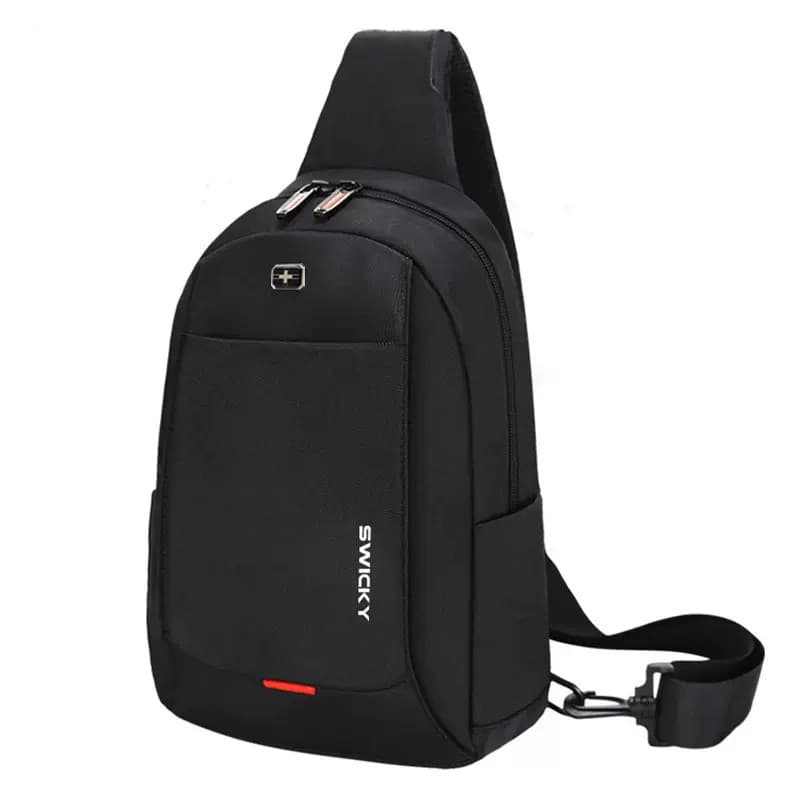 Bolsa de peito suíça bolsa de ombro masculina bolsa mensageiro de peito Casual moda masculina de grande capacidade mochi