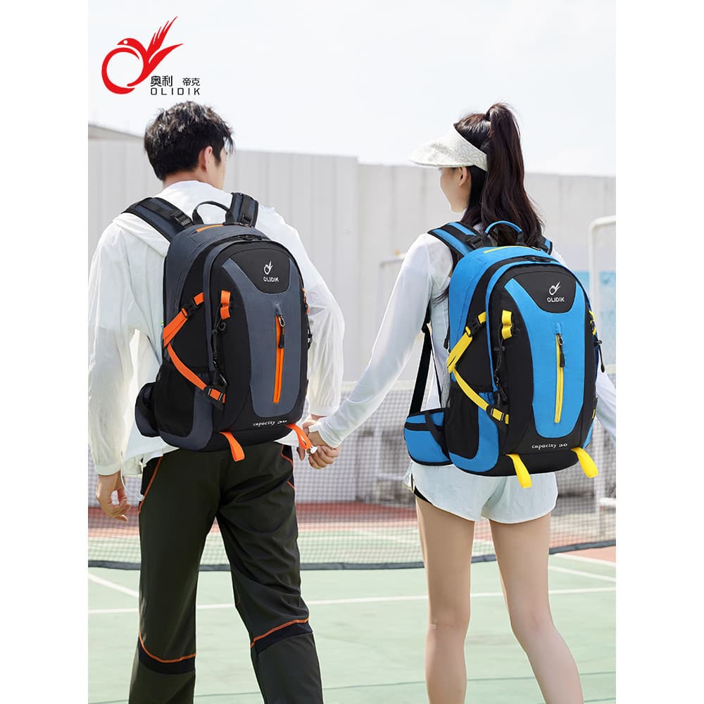 Bolsa de caminhada ao ar livre masculina mochila de viagem grande capacidade leve caminhadas mochila de viagem à prova d