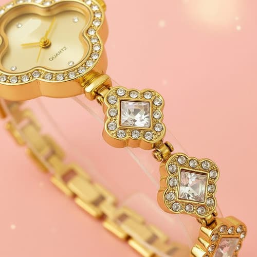 Lindo Relógio Feminino Fashion Pulseira  Luxo Watch Steel