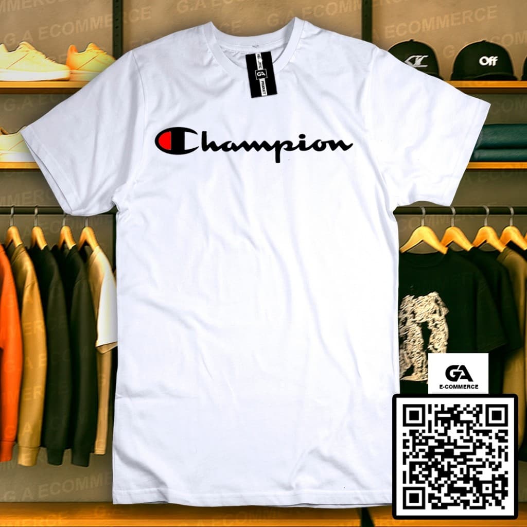 Camiseta Masculina Básica Champion Camisa T-shirt Algodão Conforto Qualidade Variedade de Cores