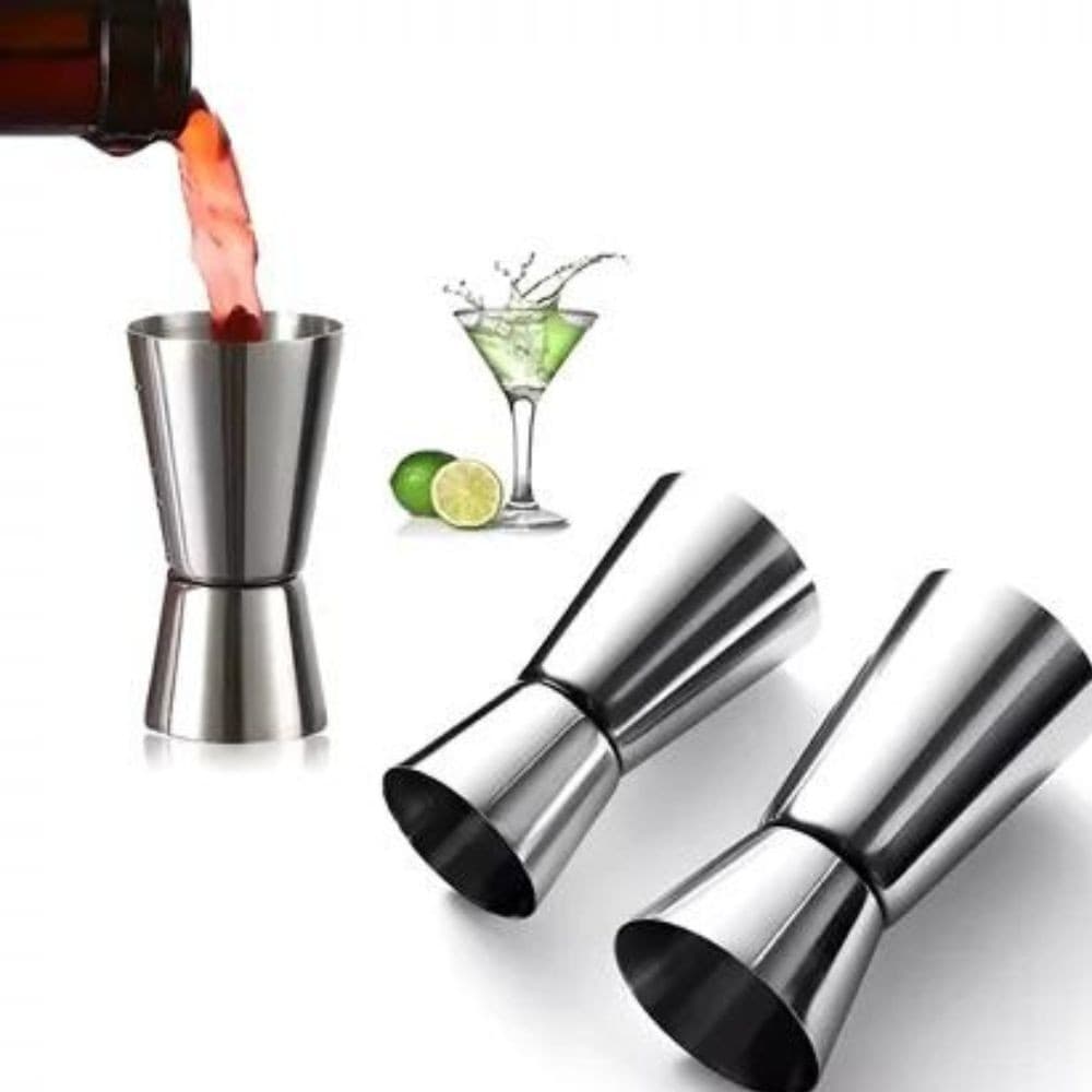 Copo Dosador Duplo De Bebidas Dricks Shot Coquetéis Medidor Coquetel Inox Barman
