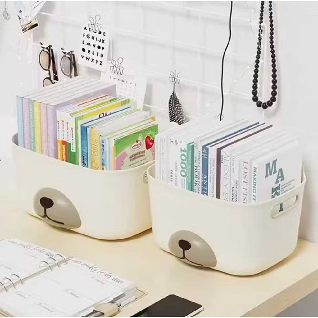 Cesto Organizador de Urso Multiuso Cesto Plastico Organizador com Mini Ferramentas de Montagem 14x26x19cm - HU71812