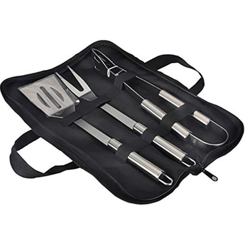 Conjunto De Talheres De Churrasco De Aço Inoxidável , Ferramentas 3 Peças , Conjuntos Profissionais Para Churrasqueira E