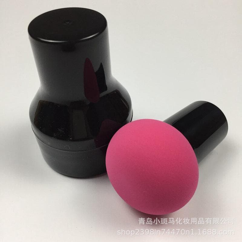 Bola respirável rosto puff cogumelo Mini pincel de maquiagem corretivo lidar com limpeza pequena cabeça de cogumelo puff