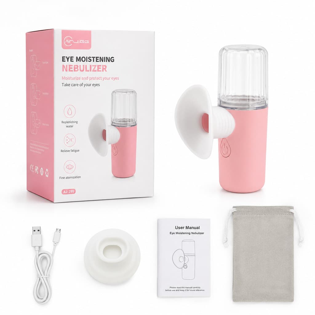 Nebulizador Ocular Portátil USB Umidificador para Olhos Spray Hidratante Recarregável Silencioso