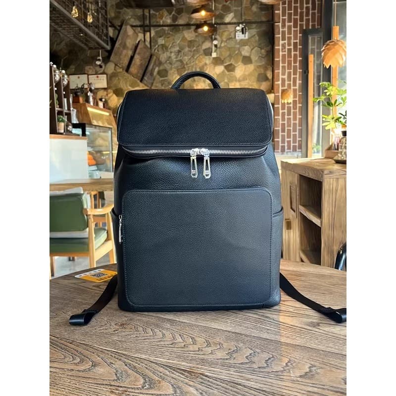 2026 novo estilo moda Casual couro genuíno mochila grande capacidade saco de viagem negócios Commuter computador mochila