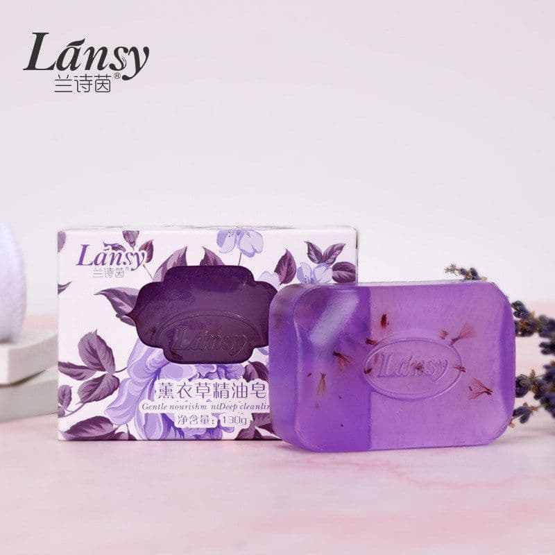 Sabonete artesanal de lavanda, óleo essencial, sabonete para lavar o rosto, limpeza Facial, sabonete de banho, esfoliant