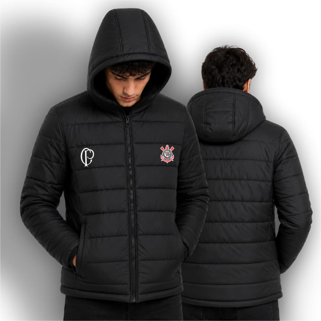 Jaqueta Bobojaco CP 02 Casaco Gominho Unissex Capuz Removível Impermeável Puffer Inverno Frio