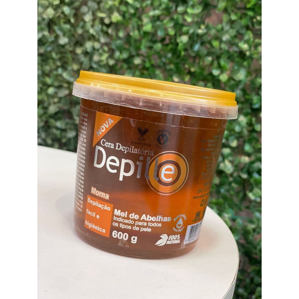 Cera Depilatória Morna Depille Mel de Abelha 600gr Hidrossoluvel