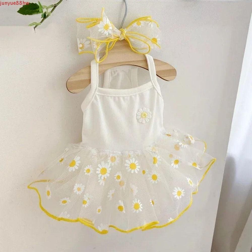 JUNYUE Roupas Para Animais De Estimação , Lindos Vestidos Sem Mangas Cães , Vestido De Princesa XS-XL Saias De Gato Com