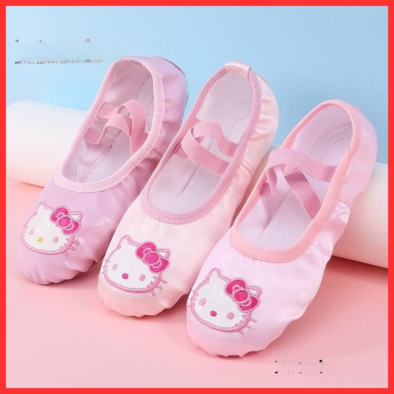 Sapatos De Dança De Sola Macia Para Meninas Balé Gatos Fofos Garra Adultos Ioga