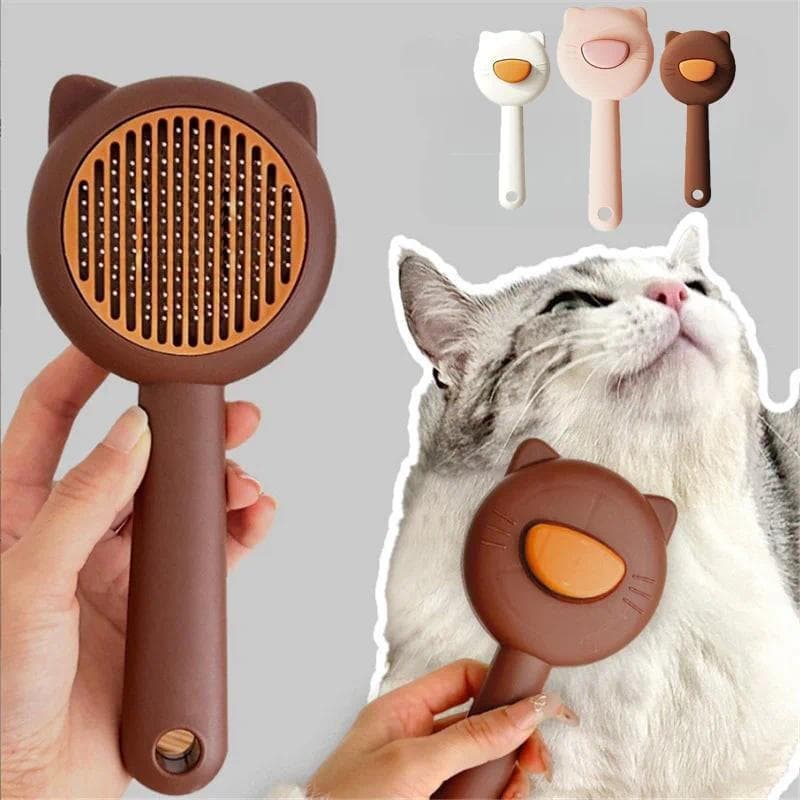 Escova para Remoção de Pelos de Gato, Escova de Limpeza para Gatinhos, Escova Mágica de Massagem e Cuidado, Escova para
