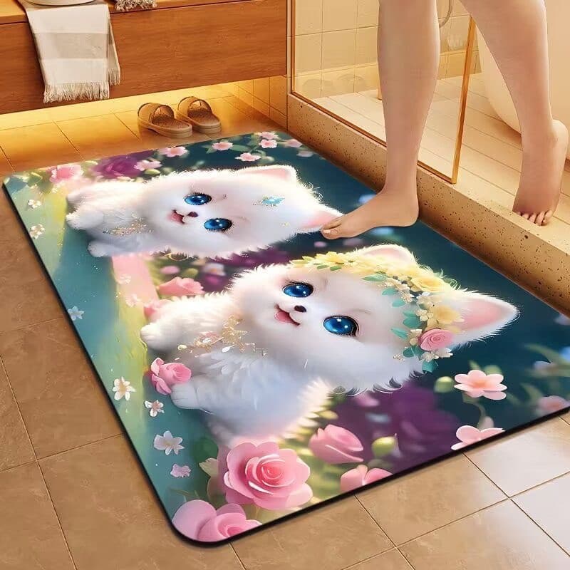 Tapete Higiênico lavável Desenho fofo premium Pet 60x40cm 500 Lavagens - Antiderrapante e absorvente