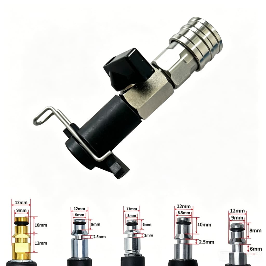 Kit De Válvula De Esfera De Alta Pressão De Conexão Rápida De 1/4 " , Interruptor De Fluxo Liga/Desliga Para Mangueira D