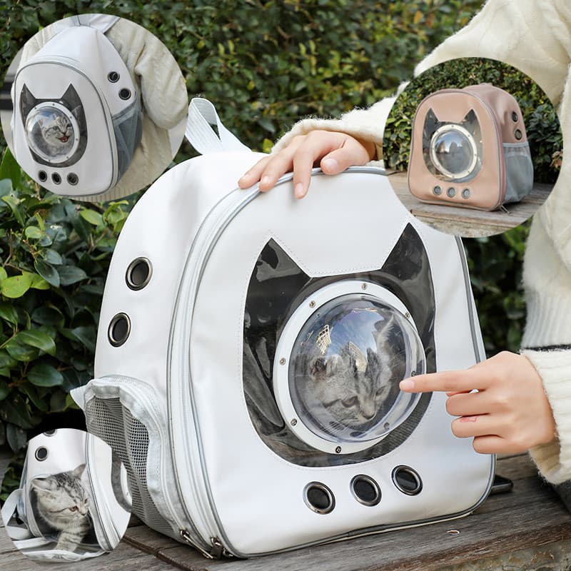 Mochila Bolsa Pet para Transporte Pet gato mochila Visão Panorâmica Astronauta Cachorro Gato