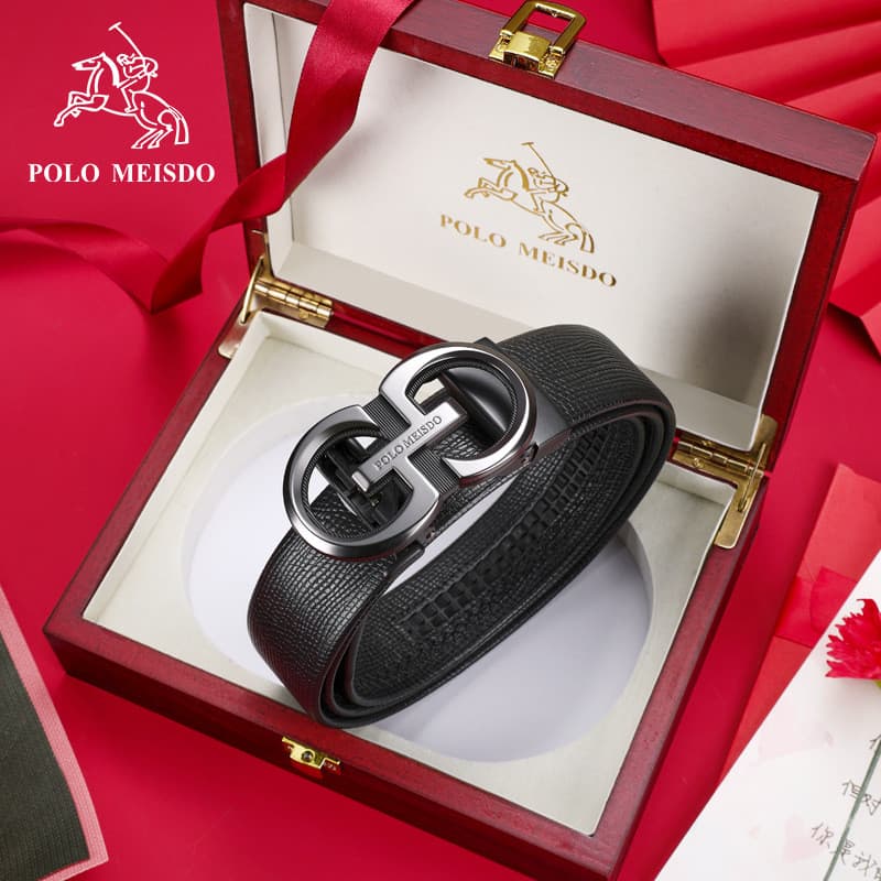 Paul Messide cinto masculino fivela automática cinto High-End estilo de negócios primeira camada de couro jovem calças c