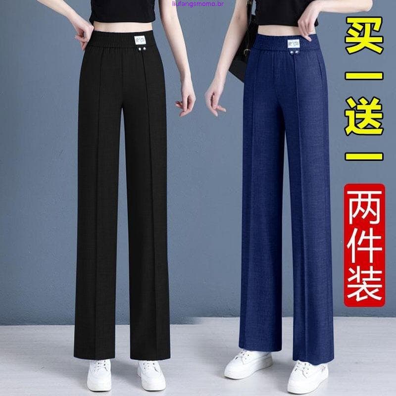 jeans feminina cintura alta jeans feminina wide leg jeans feminina Novos de verão Tiansi, calças
