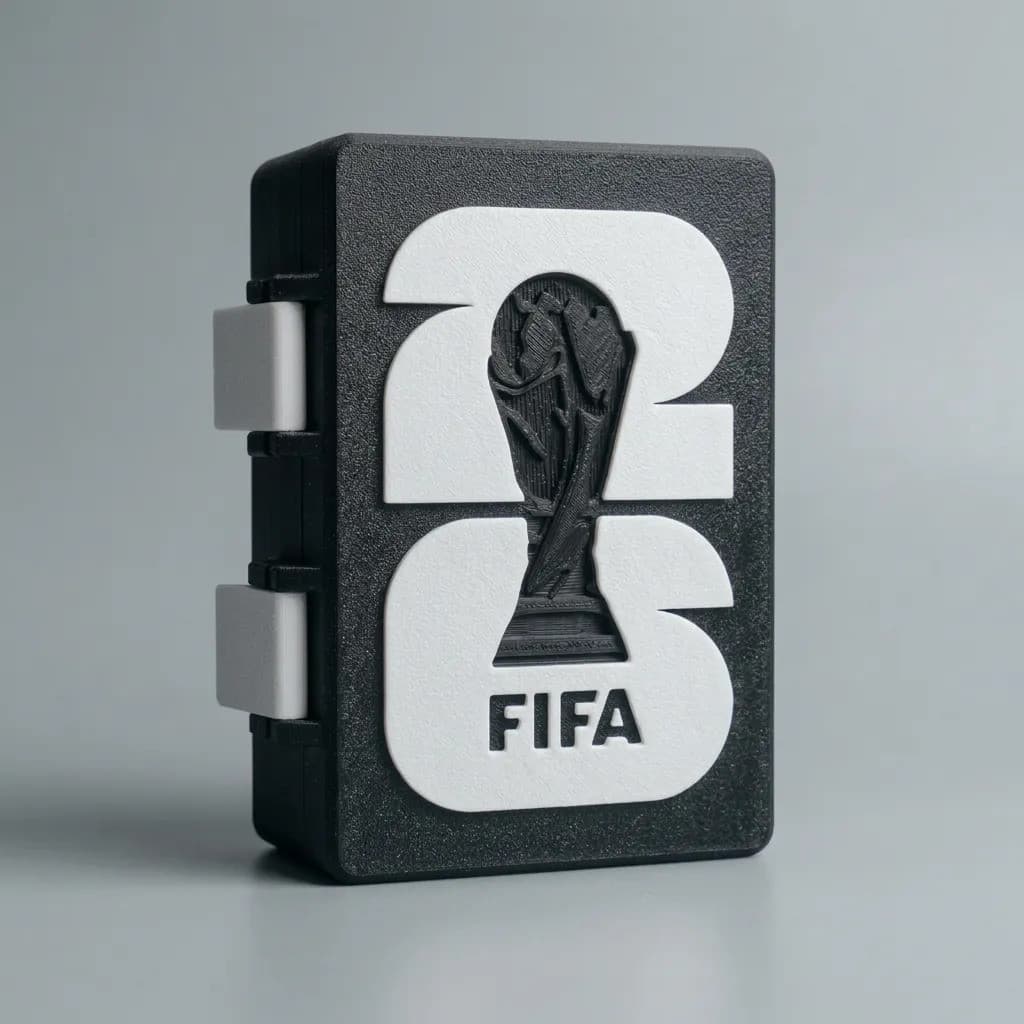 Porta Figurinhas Duplo Caixa Tema Copa Do Mundo 2026 Brasil