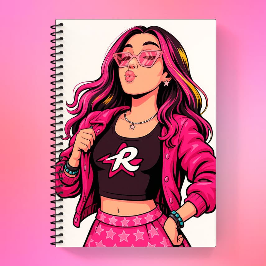 Caderno Emily Vick Capa Dura Personalizado 1,10 e 20 Matérias