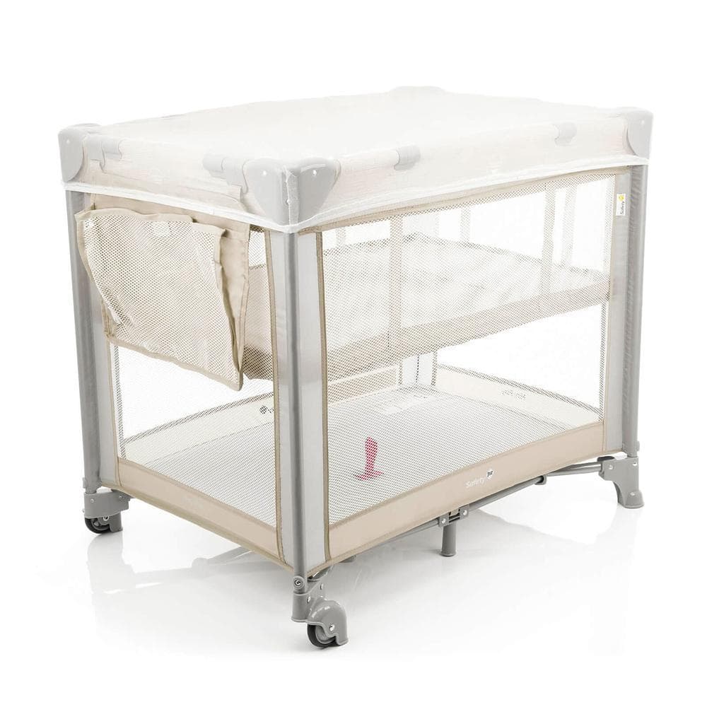 Berço Portátil Mini Play Safety 1st Com Mosquiteiro 2 Alturas 0-15kg Beige