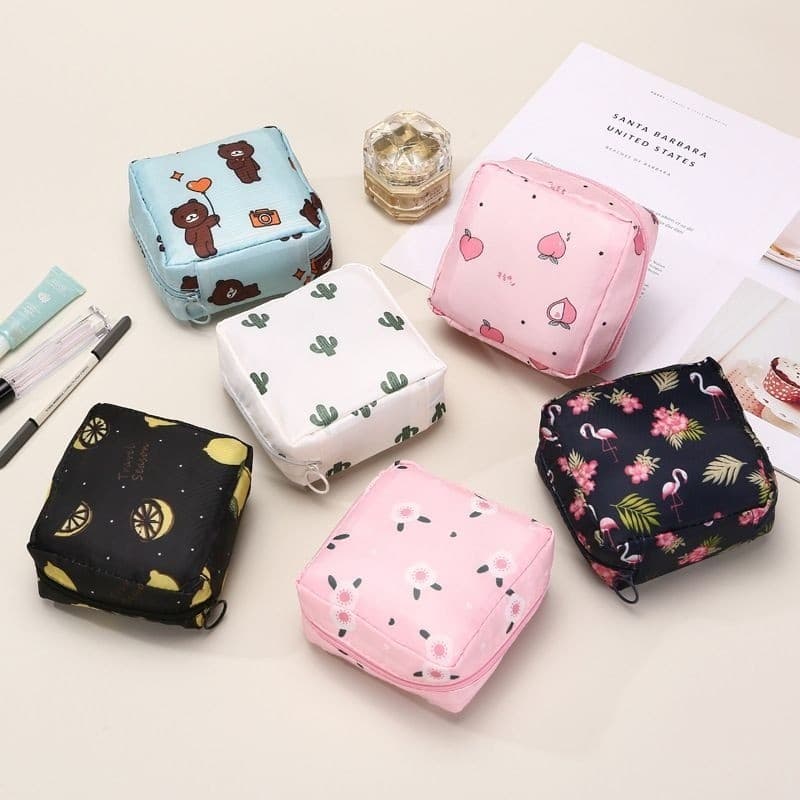 Bolsa Nécessaire Guarda Absorvente Treco Objeto Guarda Volume Viagem WL-2587