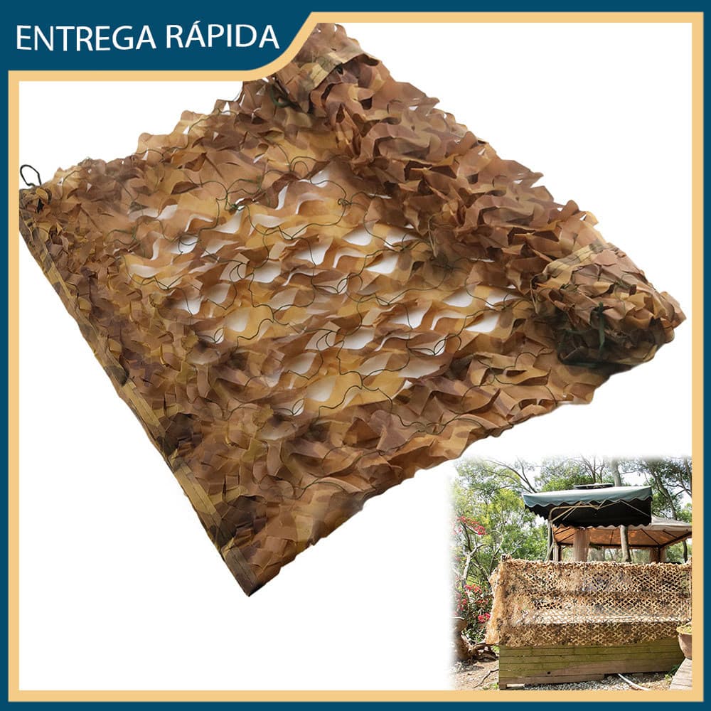 Camuflagem do deserto Rede de camuflagem para caça decoração militar proteção solar 2mx2,9m