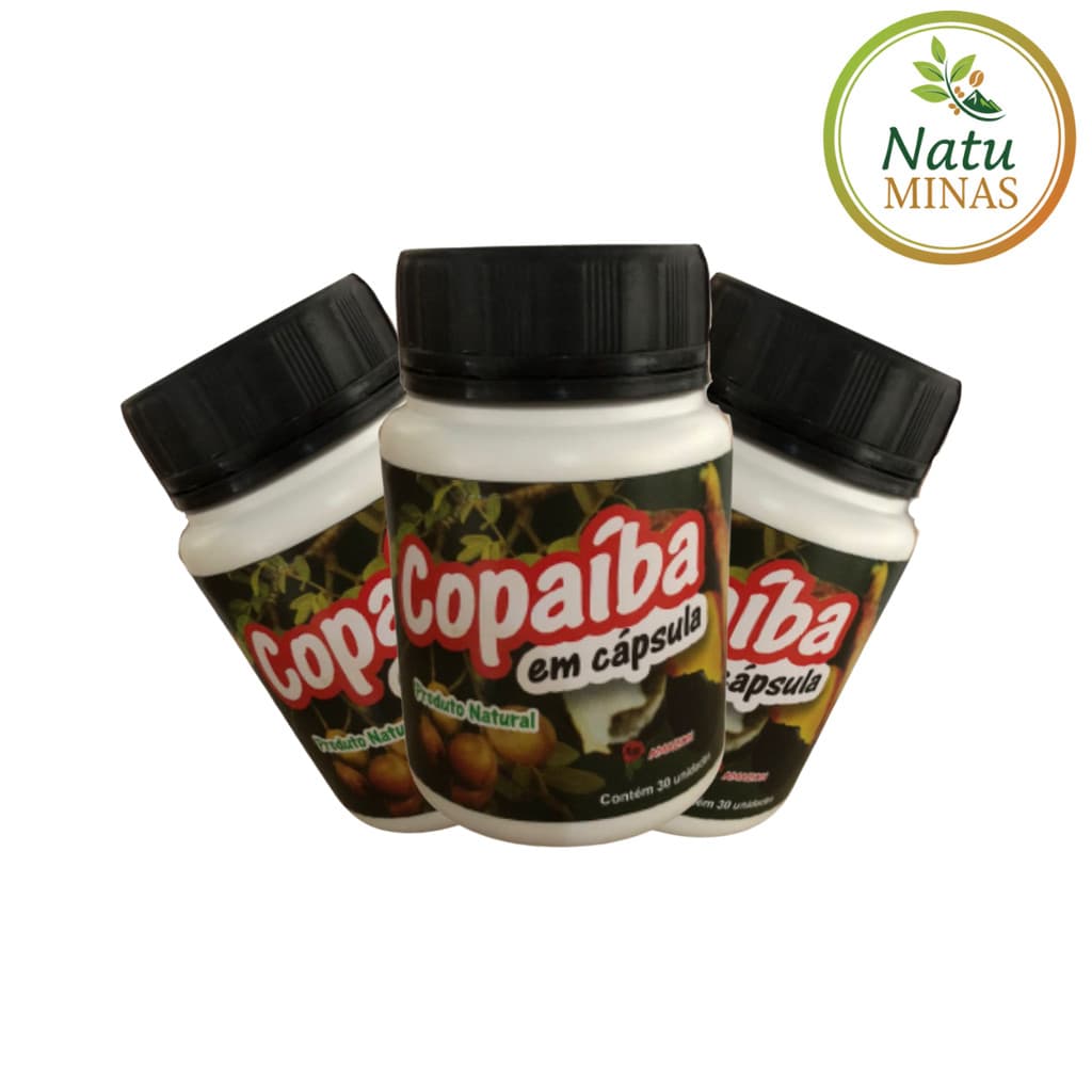 Kit Com 3 Unidades de Copaíba com 30 Cáps Original