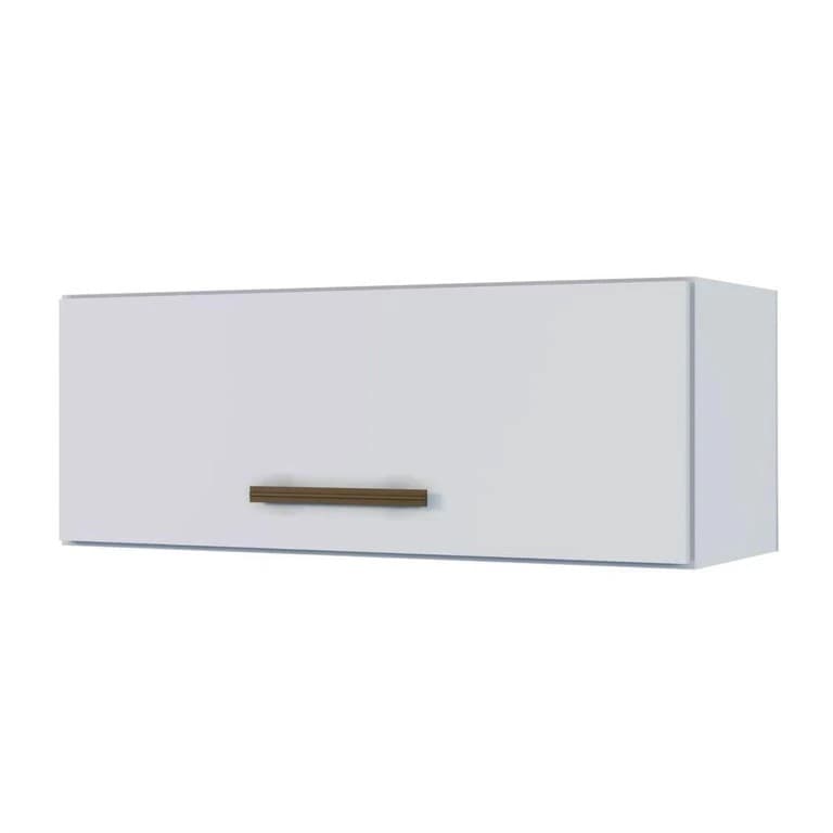 Armário Aéreo Kaiki Branco 1 Porta Basculante – Suporta até 20kg