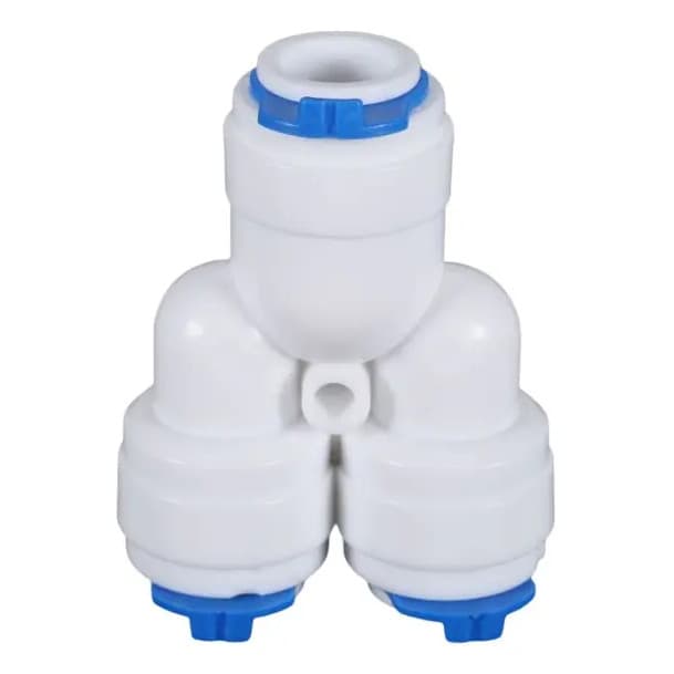 Kit 2 Conector Y Engate Rápido 1/4” para Purificador Filtro Osmose e Mangueira de Água